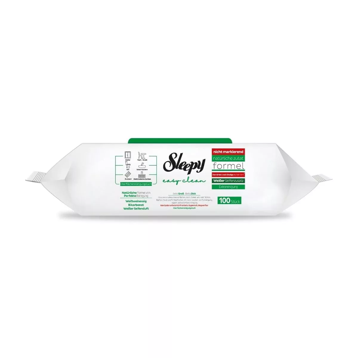 Sleepy Easy Clean Oberflachenreinigungstuch weiser Essig Backpulver und weiser Seifenduft hinzugefugt 600 Stuck 6 Packungen mit 100 3